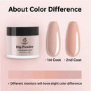 Beetles Dipping Powder 6 Colors Nude Pink Glitter Dip Nails Kit Starter Dip Powder System for French Nail Dip Set Manicure Nail Art Set,No UV/LED Nail Lamp Needed, 0.53 fl.Oz/Each beetles Gel Polish Store