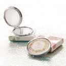 Rejoice In The Lord Always Compact Folding Mirror 2x Magnification Ultra Portable for Purses/Travel, Philippians 4:4 Bible Verse, Inspirational Gift Women Ladies Retreats Weddings Showers Christian Art Gifts Store