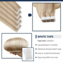 Fshine Tape In Hair Extensions 16 Inch Invisible PU Tape In Hair Color 16 Highlighted 22 Blonde Tape On Hair Extensions 20Pcs Soft And Silky Tape In Hair 50 Grams Seamless Tape In Hair Fshine Store