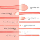 Makeup Brush Set, 8pcs Makeup Brushes Premium Synthetic for Powder Contour Brush Concealer Mineral Blush Eyeliner Precise Makeup Brush Kit, Pink TEXAMO Store
