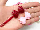 Tara Girls Self Hinge Bow Hair Barrettes 18 Pieces Selection (Pink Mix) Tara