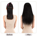 5 Pieces 12 Remy Clip in Hair Extensions Human Hair Light Brown Mixed Blonde Highlights - Beauty Silky Straight Short Thick Real Hair Extensions for Women Fashion (12 inches, 6/613, 60 grams) Amygirl