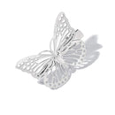 OBTANIM Butterfly Hair Clips, 12 Pcs Cute Metal Butterfly Hair Claw Pins Barrettes Accessories for Girls and Women (Silver) OBTANIM