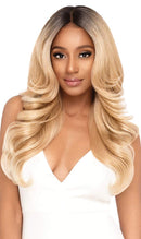 Outre LACEFRONT PERFECT HAIR LINE Glamorous Wavy Fully Hand-Tied 13”x 6” Frontal HD Baby Hair Transparent Lace Easy-to-Style Heat Friendly - GENEVA (1) Outre