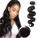 Hairro Unprocessed Virgin Human Hair One Bundle Body Wave Sew in Hair Weft Extensions Single Bundle 100g 12 Inch Short Wavy Brazilian Hair Weave for Black Women