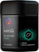 MitoQ +Liver Premium CoQ10 Antioxidant - Contains Mitoquinol Mesylate, Choline, Milk Thistle, Selenium - Supports Metabolism, Liver Health, Body’s Natural Detoxification & Cell Vitality (60 Capsules) Infinity Warehouse