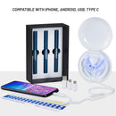 Smilestra Teeth Whitening Kit with LED Light, Non-Sensitive Teeth Whitener with 3 Tooth Whitening Gel Pens, 35% Carbamide Peroxide, Teeth Whitening Products Made in USA with Case. Smilestra