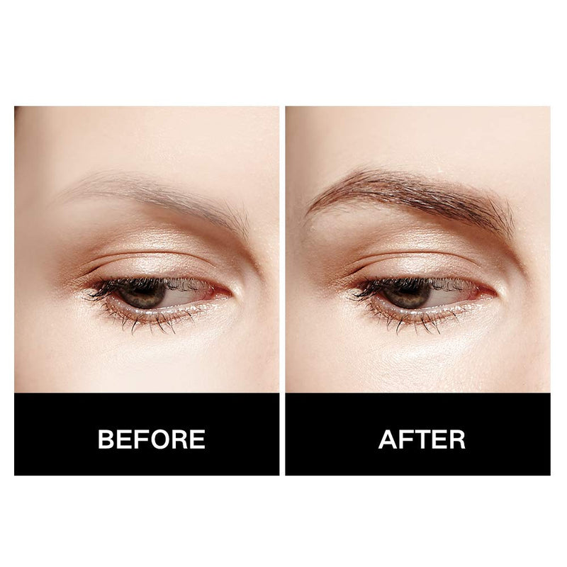 Music Flower Dual Tipped Eyebrow Pen Ultra Slim Definer for outlining and filling Creates Natural Looking Brows (Pack of 2, Brown) Music Flower