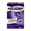 Super Poligrip Strips Size 40 Ct Poligrip Strong All Day Comfort Seal Denture Adhesive Strips Super Poli-Grip