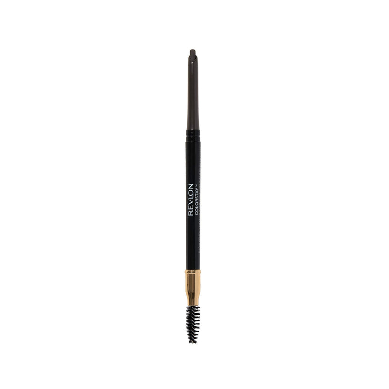 Revlon ColorStay Eyebrow Pencil with Spoolie Brush, Waterproof, Longwearing, Angled Tip Applicator for Perfect Brows, Soft Black (225) REVLON