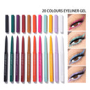 20PCS Colored Eyeliners, Matte Metallic Shimmer Eyeliner Set Long Lasting Waterproof Glitter Eyeliner Makeup Twist-up Liners, Pigmented Smudgeproof Colorful Eye Liner Pencils for Wedding Party Cosplay Aike Home