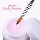 Accmor 3D Nail Art Brush for Acrylic Powder, Acrylic Nail Art Design Brush Nail Art Tool (Size