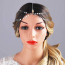 Yean Head Chain Bohemian Hair Jewelry Headpiece Forehead Band Festival Hair Headband Accessories for Women and Girls (Silver) Yean