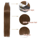 100% Remy Tape In Hair Extensions Real Human Hair Natural Seamless Skin Weft Invisible Hair Extensions Double Side Tape Hightlight Balayage Long Straight For Women (22'',50g/20pcs,