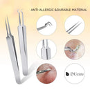 DUcare Blackhead Remover 9Pcs Professional Pimple Comedone Extractor Tool Best Acne Removal Kit - Treatment for Blemish, Whitehead Popping, Zit Removing for Risk Free Nose Face Skin with Metal Case DUcare Store