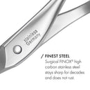 GERMANIKURE Professional Nail Cutter Scissors - FINOX Stainless Steel Manicure Tools in Leather Case - Ethically Made in Solingen Germany - 4704 GERmanikure