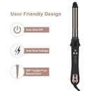 Prizm 1 Inch Wavy Professional Rotating Curling Iron, Nano Titanium Auto Spin Curling Wand Hair Curler with 11 Adjustable Temps 250°F to 450°F, Anti-Scald & Dual Voltage Prizm
