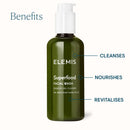 ELEMIS Superfood Facial Wash | Revitalizing Daily Prebiotic Gel Wash Gently Cleanses, Nourishes, and Balances Skin for a Fresh, Glowing Complexion, 6.7 Fl Oz (Pack of 1) ELEMIS