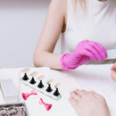 2 Set Acrylic Nail Practice Stand Magnetic Nail Tip Art Display Stand Holder Manicure Tool with Reusable Adhesive Putty Clay for Home Salon Makeup Lenlorry