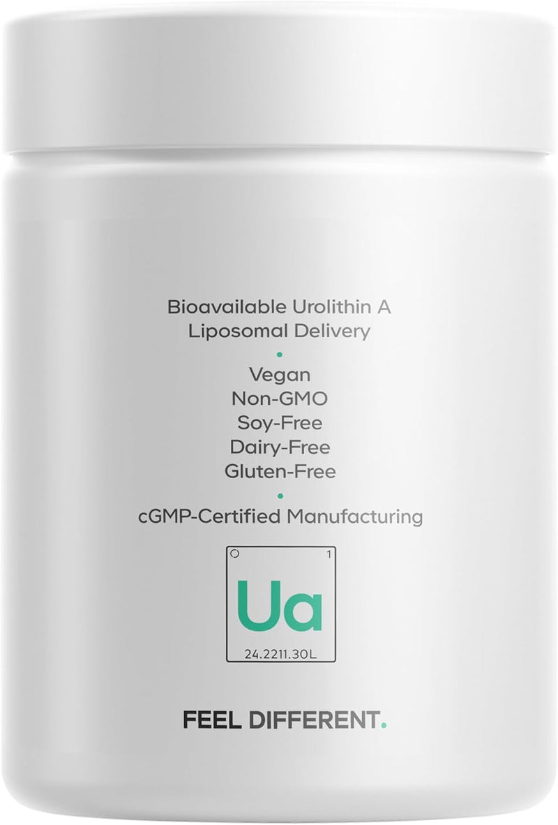 Codeage Liposomal Urolithin A Supplement 500mg Per Serving + Resveratrol, Betaine, CoQ10, Ellagitannins - A New Frontier Beyond NADH, NMN, NAD, NR, and PQQ Vitamins - Bioavailable - 60 Capsules Infinity Warehouse