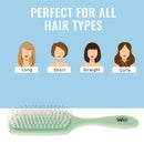 Wet Brush Go Green Tea Tree Oil Infused Detangling Hair Brush - Pain-Free Ultra-Soft Detangler Bristles Glide Through Tangles with Ease - Protects Against Split Ends - 100% Plant-Based Plastic Wet Brush