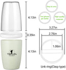 Toothbrush Cup Portable Toothbrush Holder Multifunction Travel Cup Organizer Toothbrush Case and Carrier for Bathroom School Business Trip (Green) Jeopace