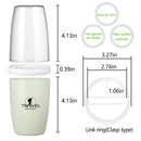 Toothbrush Cup Portable Toothbrush Holder Multifunction Travel Cup Organizer Toothbrush Case and Carrier for Bathroom School Business Trip (Green) Jeopace