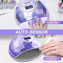 Skymore 86W LED Nail Lamp, Professional Nail Dryer with 4 Timer Setting, Portable Curing Lamp for Gel Nail Polish, Automatic Sensor & LCD Display, Manicure Pedicure Tools for Home Salon Skymore
