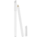 2 Pieces Nail Whitening Pencil 2-in-1 White Nail Pencil DIY Nail Art Manicure with Cuticle Pusher Maitys