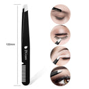 DUcare Eyebrow Kit 5 in 1with Duo Eyebrow Brush and Spoolie,Eyelash Comb Curlers Folding,Eyebrow Razor,Tweezers,Scissors Face Razors for Women Including Storage Bag DUcare