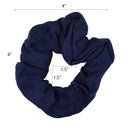 Set of 2 Solid Scrunchies (Navy) Motique Accessories
