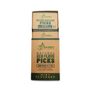 Natural Dental Floss Picks - Eco Friendly Cruelty Free & Vegan Tooth Flossers Pick Set with Biodegradable and Compostable BPA Free Handle & Zero Waste Packaging - 200 Pack (Mint Flavored) BAMBOEARTH
