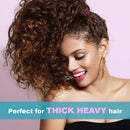 Bunzee Bands - NEW Ultimate Headband Hair Tie for Thick Heavy Natural Kinky & Curly Hair. Adjustable Sizing for the Perfect Ponytail, Hair Bun, High Puff and Updos - PATENT PENDING (Pack of 1, Black Marble) Bunzee Bands