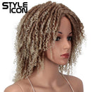 Style Icon 6" Short Dreadlock Wig Twist Wigs for Black Women Short Curly Synthetic Wigs (6", T27/613) Style Icon Store