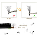 Obeya Easy Fan Volume Lashes 0.05 0.07mm Automatic Rapid Blooming Lashes Thickness Fast Fanning Eyelash ExtensionsC D Curl 9-15mm Mixed Trays (0.10-DD, 9-15 mm) Obeyalash Store
