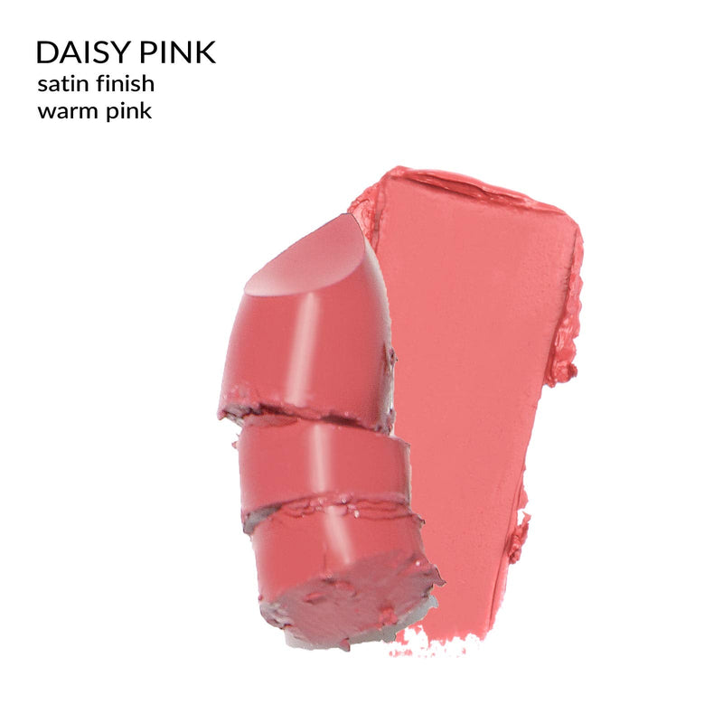 True + Luscious Super Moisture Lipstick - Vegan and Cruelty Free, Non Toxic Formula - 0.12oz, Shade: Daisy Pink True + Luscious