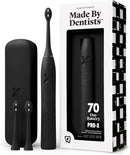 Made by Dentists PRO‑X Sonic Electric Toothbrush for Adults – Dentist‑Designed Whitening Rechargeable Toothbrush, 9 x More Plaque Removal, 70 Day Battery, 3 Modes, Travel Case & Extra Heads, Black Infinity Warehouse