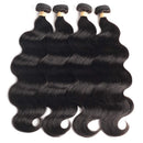 Brazilian Virgin Body Wave Hair 4 Bundles (18 20 22 24, 400g/14.1OZ, Natural Black) 100% Unprocessed Brazilian Body Wave Virgin Human Hair Extensions Body Wave LUXEDIVA Store