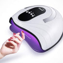 One Fire Nail Dryer, 120W Led Nail UV Light Professional, Automatic Sensor UV Led Nail Lamp Gel Polish Light, 4 Timer Gel Polish UV Nail Light, Portable Large Space UV Light for Nails Gel Polish Dryer One Fire