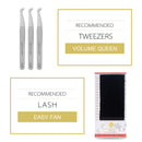 BEYELIAN Beauty Premade Volume Eyelash Extensions C Curl 0.10mm Pre made 3D Fans Lashes Individual Eyelashes for Volume Lashing 228 pcs Clusters per Lash Tray (C curl, 0.10mm, 11mm) BEYELIAN