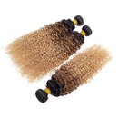 12A Ombre Brazilian Virgin Curly Hair 3 Bundles (T1B/30/27,22" 24" 26") Ombre Virgin Remy Kinky Curly Human Hair Weave Bundles 100% Unprocessed Virgin Remy Hair Bundles 3 Tone Ombre Bundles ROYAL IMPRESSION