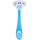 Amazon Brand - Solimo 5-Blade Razor for Women, Handle, 2 Cartridges & Shower Hanger (Cartridges fit Solimo Razor Handles only) Solimo