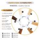 Rinboool Hair Swatches For Testing Hair Color,6 Levels in 1 Pack,Sample Kit,100% Remy Human Hair,8’’ 30 Pieces Per Pack RINBOOOL Store