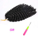 9 Bundles/lot Marlybob Crochet Hair 8 Inch Synthetic Braiding Hair curly Braids Kinky Curl Hair Bundles for Women(1B