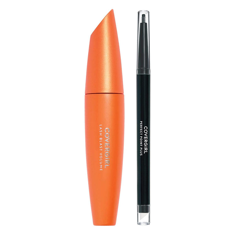 COVERGIRL LashBlast Volume Mascara and Perfect Point Plus Eyeliner, Very Black/Black Onyx, Combo 1 (Packaging May Vary) COVERGIRL