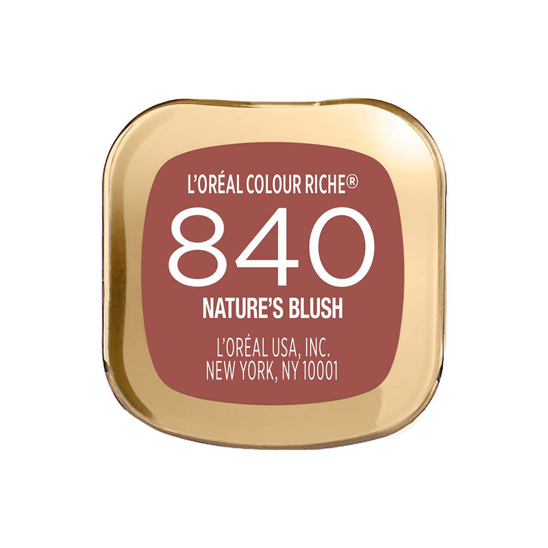 L'Oreal Paris Makeup Colour Riche Original Creamy, Hydrating Satin Lipstick, 840 Nature's Blush, 1 Count L'Oreal Paris