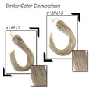 Sunny Micro Ring Human Hair Extensions Natural Remy Human Hair Blonde Highlights Hair Extensions Micro Loop Beads Extensions for Women 18 Inches 1g/Strand 50gram Sunny Hair Store