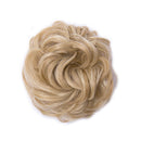 Messy Bun Hair Piece Scrunchy Updo Hair Pieces for Women Fluffy Wavy Hair Bun Scrunchies Donut Hairpiece Synthetic Chignons With Elastic Rubber Band Dark Blonde & Bleach Blonde-Thicker 1 pc Benehair