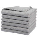 SUNLAND Microfiber Face Makeup Remover Cloth Reusable Facial Cleansing Towel Ultra Soft Face Washcloth 11inchx 11inch (6pack, Grey) SUNLAND Store