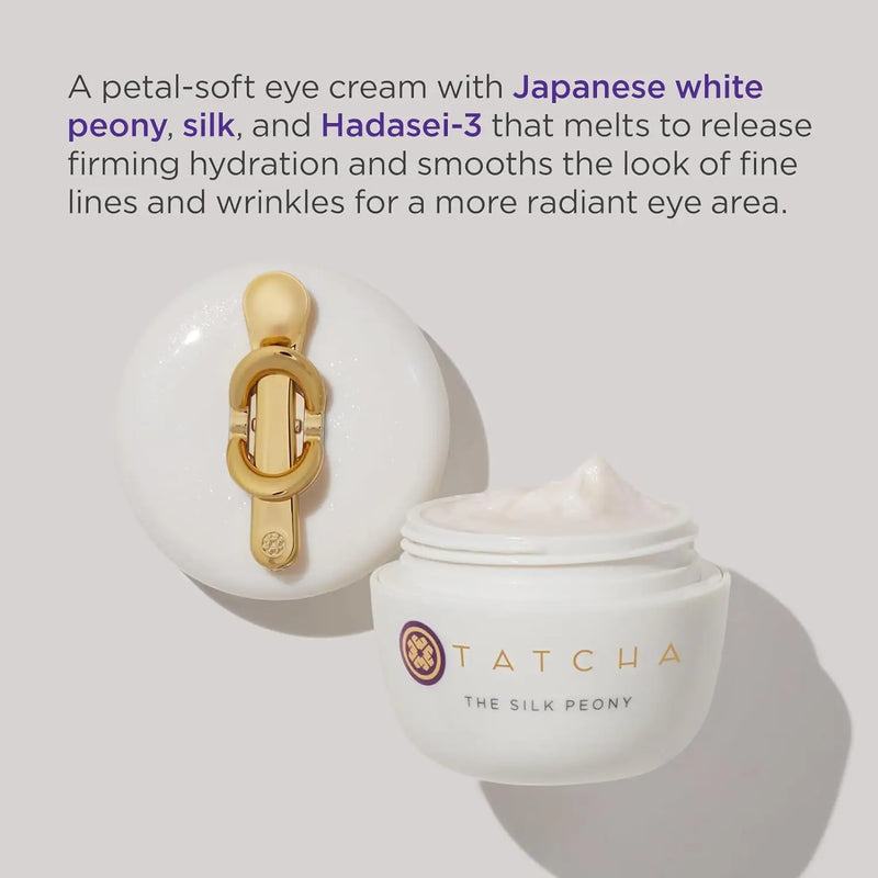 TATCHA The Silk Peony Melting Under Eye Cream | Hydration with Line-Smoothing Eye Cream for Wrinkles and Hydration | 15 ml / 0.5 oz Infinity Warehouse